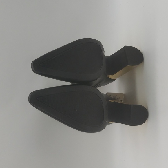 2514- Worthington Wor Nelda Black & Gold Mules Size 9 NWT with Box - Picture 9 of 12